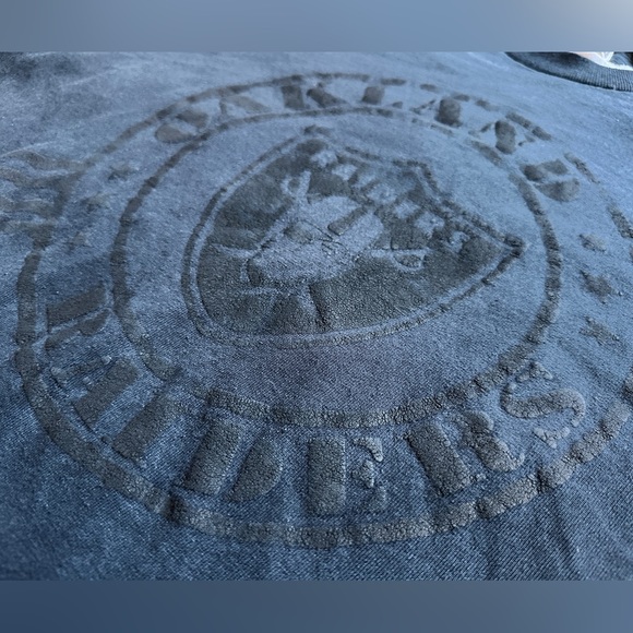 Nutmeg Oakland Raiders black white t-shirt - Picture 6 of 7